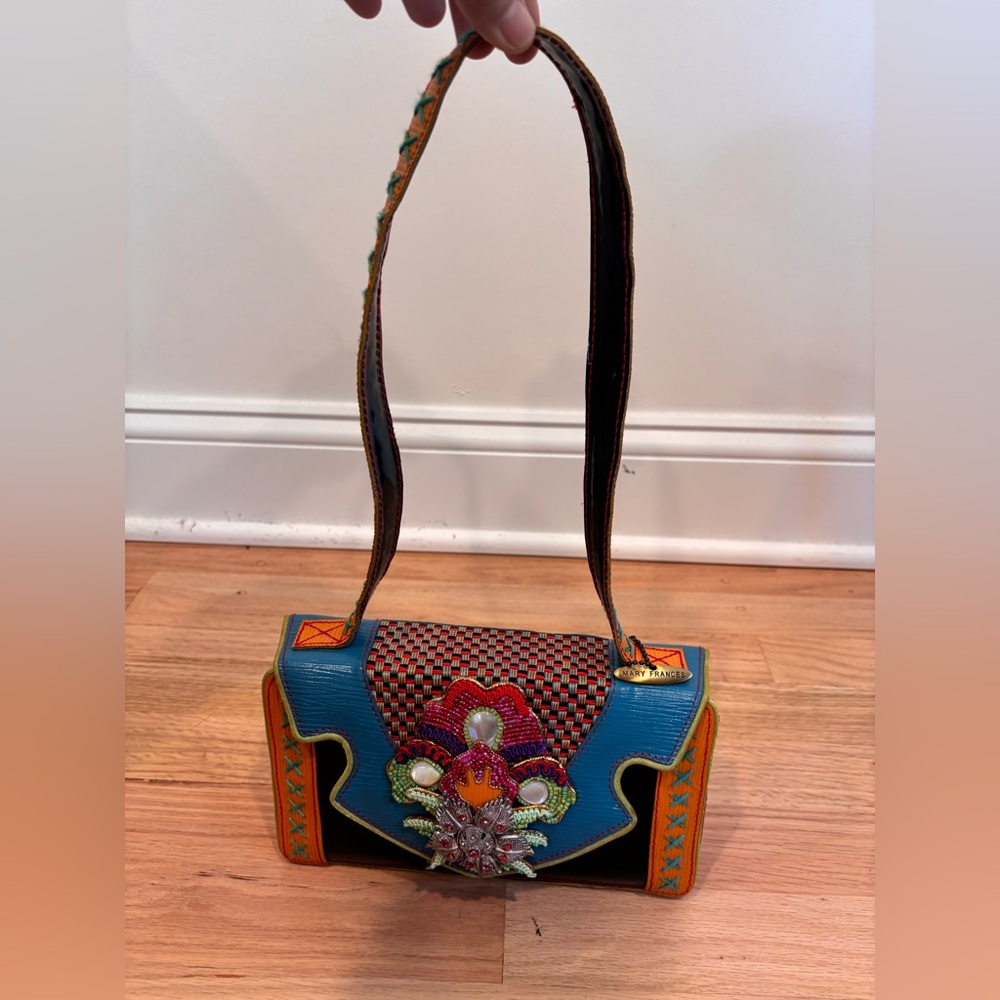 Mary Frances embellished multicolor shoulder bag with intricate beading - Picture 2 of 12